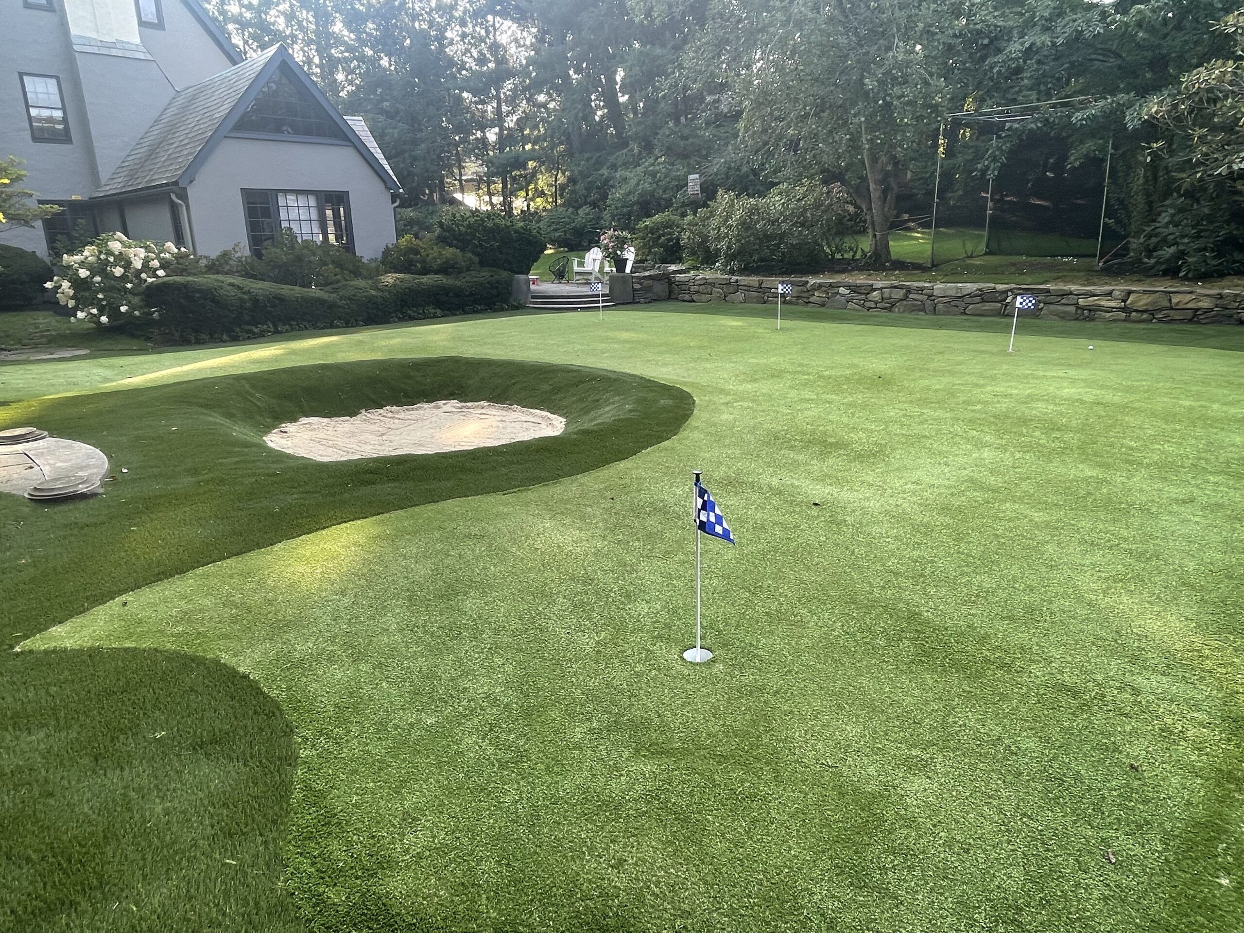 backyard putting green sand trap bunker boston