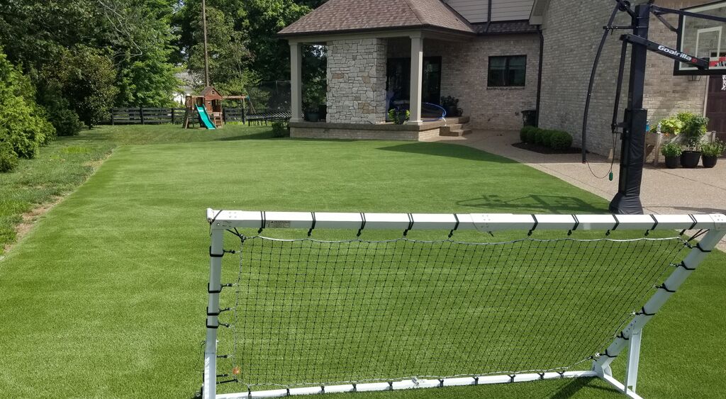 artificial turf practive lawn backyard