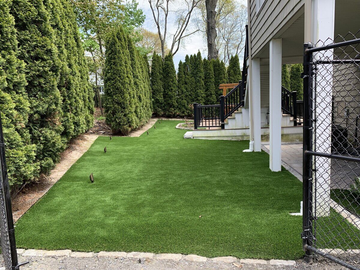 Synthetic grass lawn Waltham