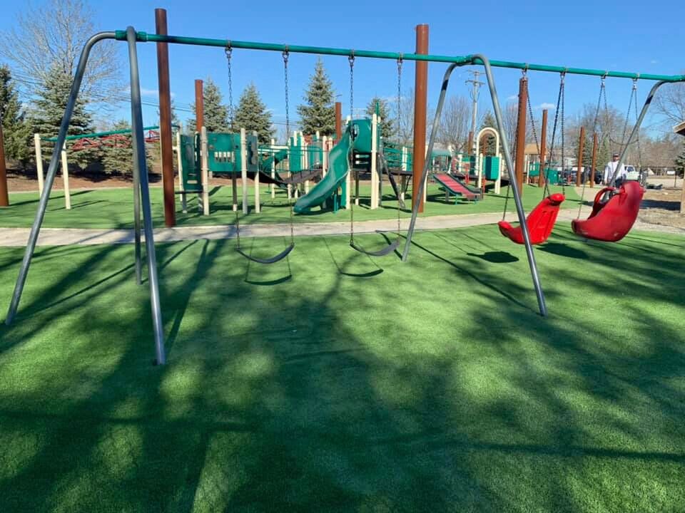 Denver Playground Turf Swing Set