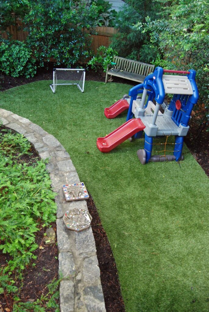 Synthetic Turf Backyard Playground Atlanta