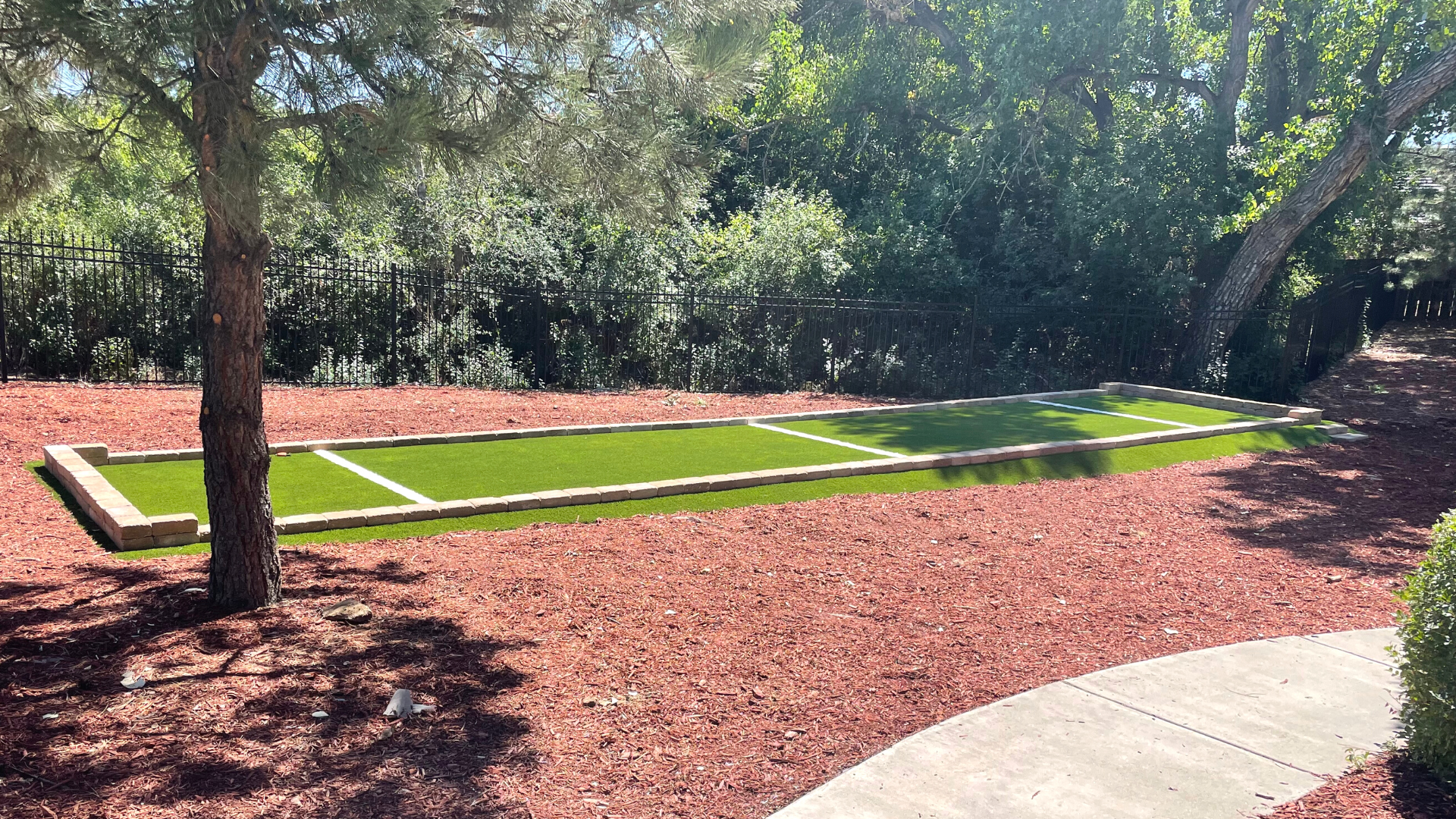 blog post best artificial turf bocce ball court